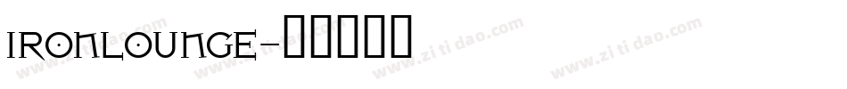 IRONLOUNGE字体转换
