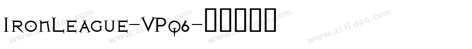 IronLeague-VPq6字体转换