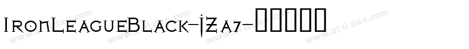 IronLeagueBlack-JZa7字体转换