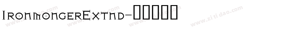 IronmongerExtnd字体转换