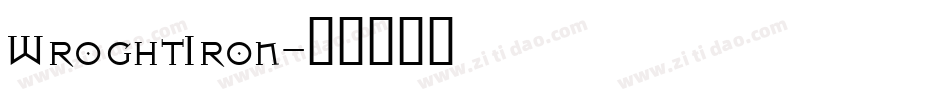 WroghtIron字体转换