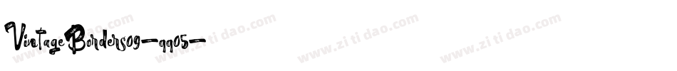 VintageBorders09-qq05字体转换