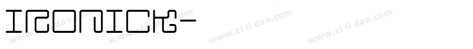 IRONICK字体转换