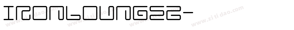 IRONLOUNGE2字体转换