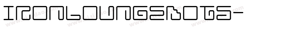 IRONLOUNGEDOTS字体转换