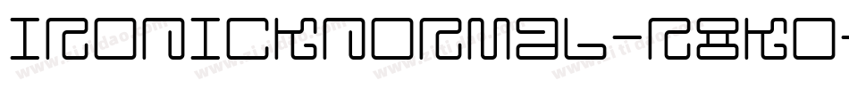 IronickNormal-r8KO字体转换