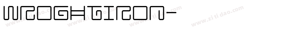 WroghtIron字体转换