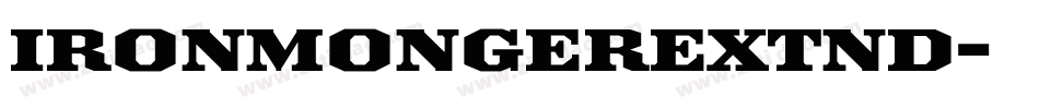 IronmongerExtnd字体转换