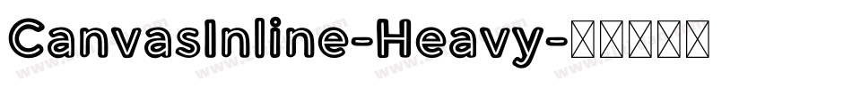 CanvasInline-Heavy字体转换