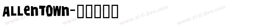 Allentown字体转换