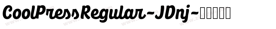 CoolPressRegular-JDnj字体转换