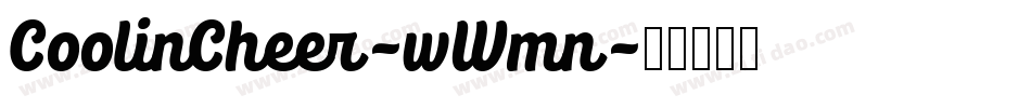 CoolinCheer-wWmn字体转换