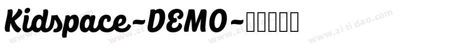Kidspace-DEMO字体转换