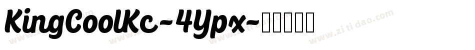 KingCoolKc-4Ypx字体转换