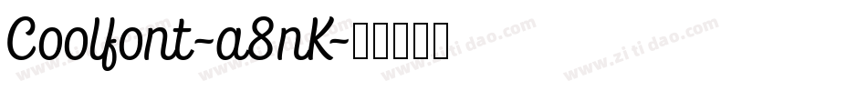Coolfont-a8nK字体转换