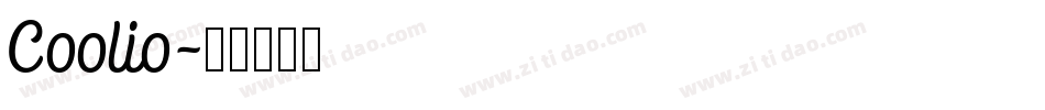 Coolio字体转换