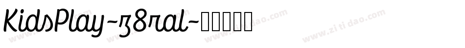 KidsPlay-z8ral字体转换