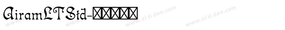 AiramLTStd字体转换