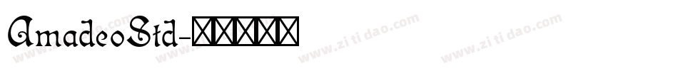 AmadeoStd字体转换