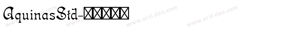 AquinasStd字体转换