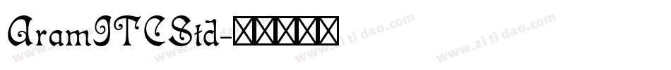 AramITCStd字体转换