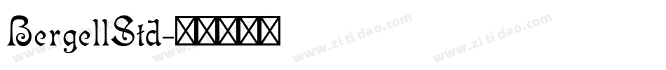 BergellStd字体转换