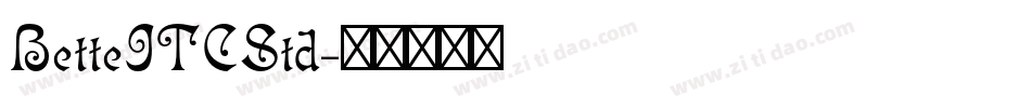 BetteITCStd字体转换
