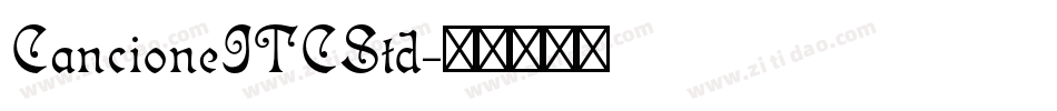 CancioneITCStd字体转换