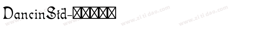 DancinStd字体转换