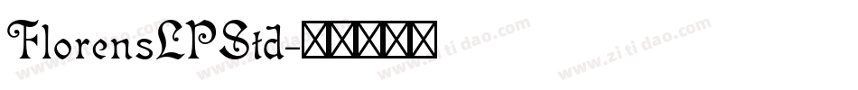 FlorensLPStd字体转换