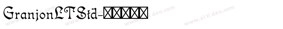 GranjonLTStd字体转换