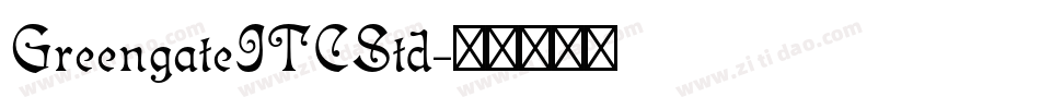 GreengateITCStd字体转换