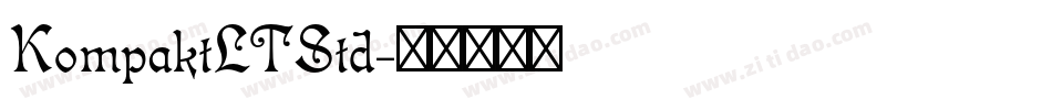 KompaktLTStd字体转换