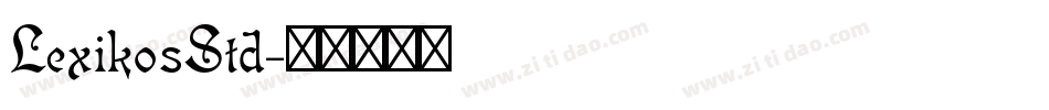 LexikosStd字体转换