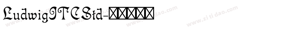 LudwigITCStd字体转换