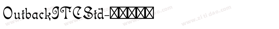 OutbackITCStd字体转换