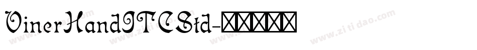 VinerHandITCStd字体转换