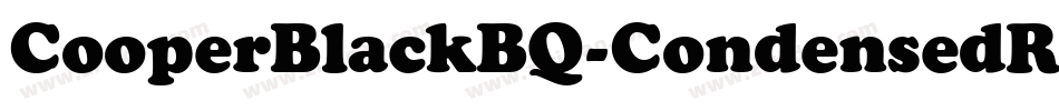 CooperBlackBQ-CondensedRegular字体转换