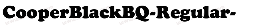 CooperBlackBQ-Regular字体转换