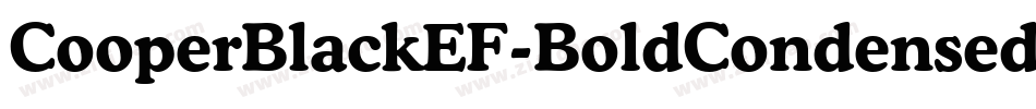 CooperBlackEF-BoldCondensed字体转换
