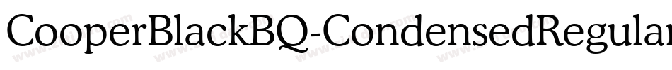 CooperBlackBQ-CondensedRegular字体转换