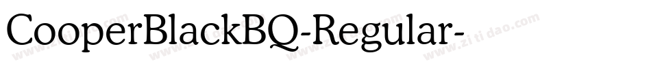 CooperBlackBQ-Regular字体转换