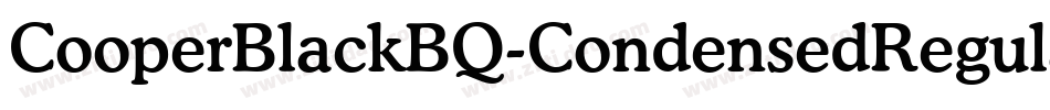 CooperBlackBQ-CondensedRegular字体转换