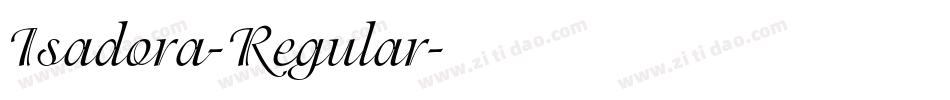 Isadora-Regular字体转换