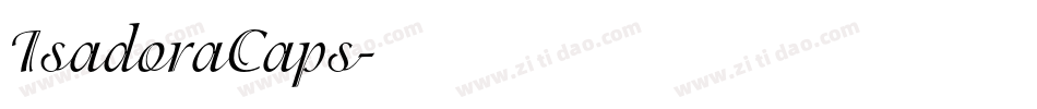 IsadoraCaps字体转换