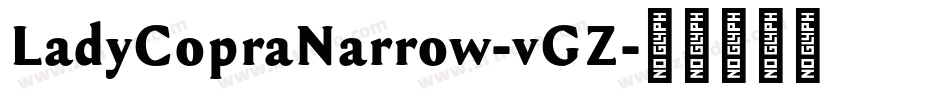 LadyCopraNarrow-vGZ字体转换