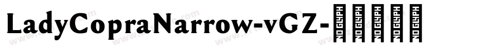 LadyCopraNarrow-vGZ字体转换