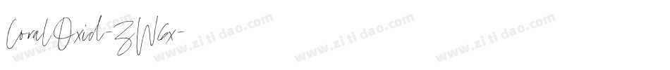 CoralOxid-ZW6x字体转换