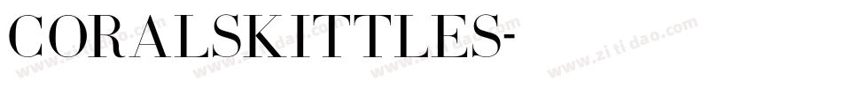 CoralSkittles字体转换