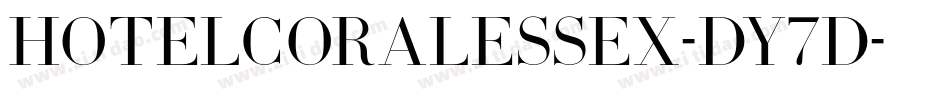 HotelCoralEssex-DY7d字体转换